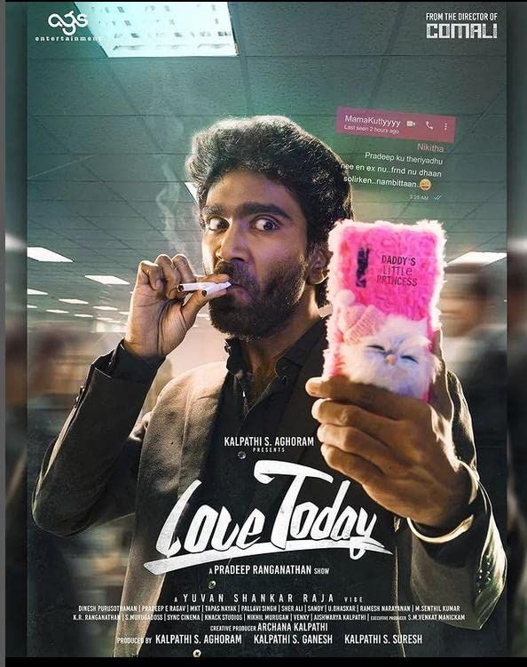 Love Today (2022) Hindi Dubbed